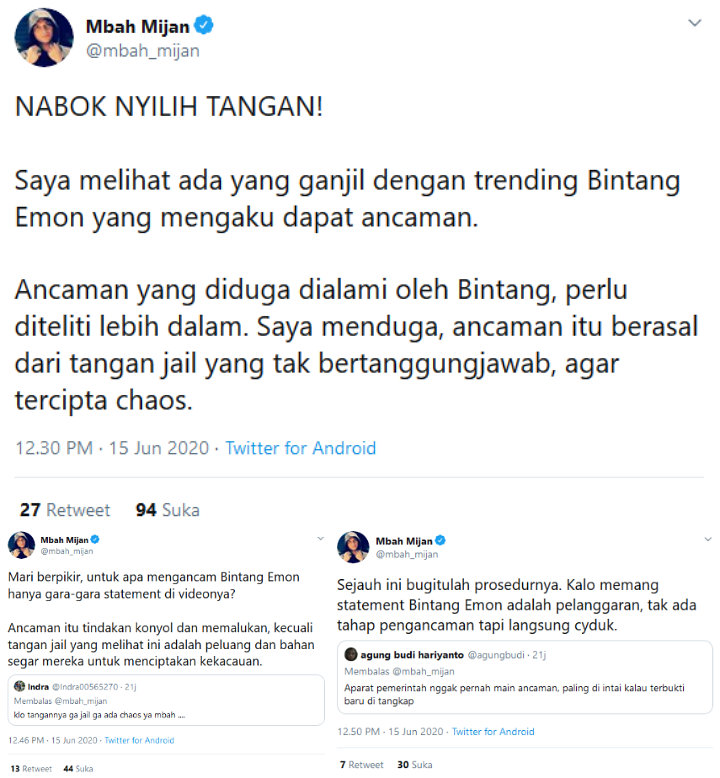 Reaksi Mbah Mijan