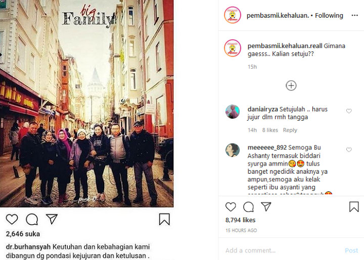 Reaksi Netter Soal Postingan Eks Kakak Ipar Krisdayanti