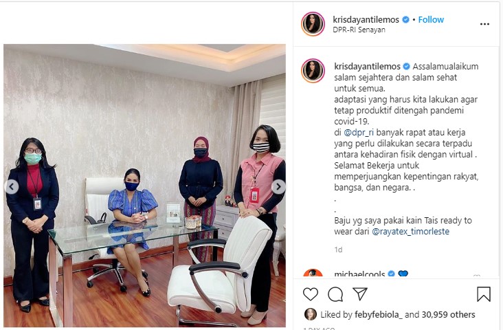 Krisdayanti Dipuji Tampil Cantik Jadi Anggota DPR, Ternyata Nyambi Promosikan Dagangan Raul Lemos