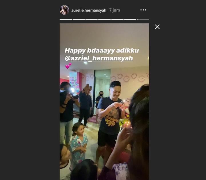 Ucapan Ultah Aurel untuk Azriel