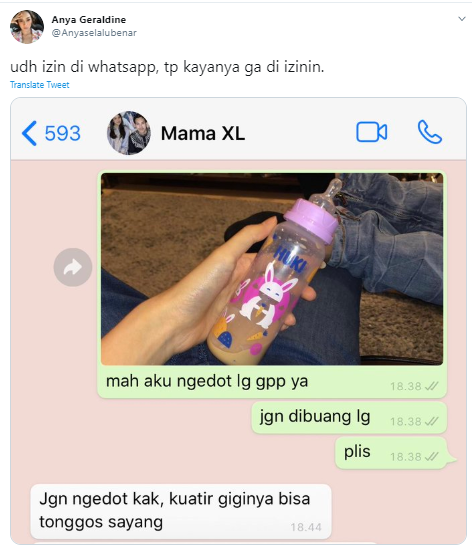 Anya Geraldine Ternyata Masih Ngedot Meski Sudah Dewasa, Begini Reaksi Mamanya