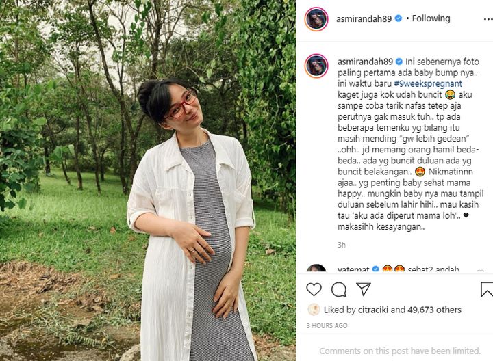Babybump Asmirandah Pertama