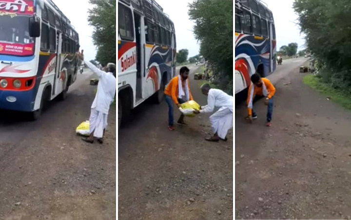 Viral Kakek di India Cegat Bus Cuma Buat Angkat Barang, Begini Reaksi Kondektur