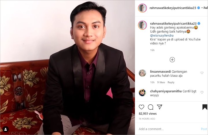 Rahmawati Kekeyi Pamer \'Adik\' Ganteng nan Gagah