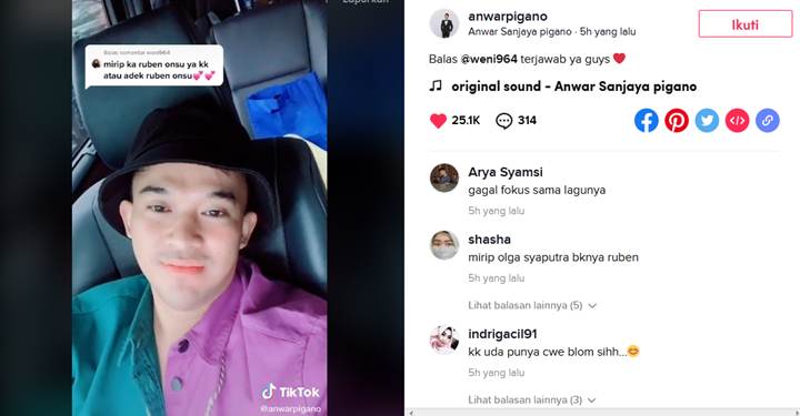 Anwar Sanjaya Kembali Tegaskan Bukan Saudara Ruben Onsu Meski Mirip