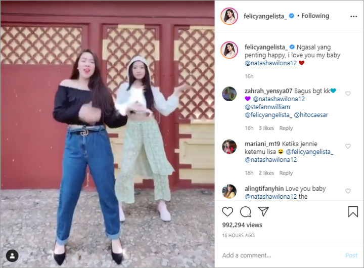 Felicya Angelista dan Natasha Wilona Cover \'How You Like That\', Gerakan Ngasal Malah Ramai Dipuji