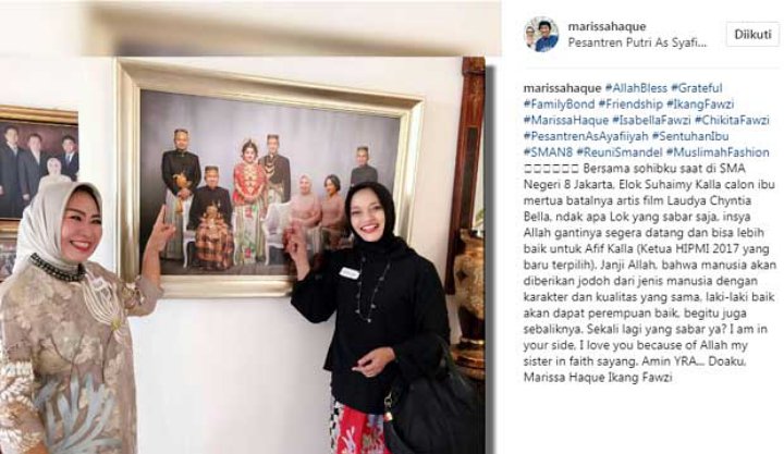 Marissa Haque dan Ibunda Afif Kalla