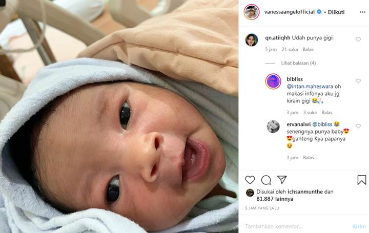 Bayi Vanessa Angel Bikin Sang Ayah Kaget Dikira Sudah Tumbuh Gigi