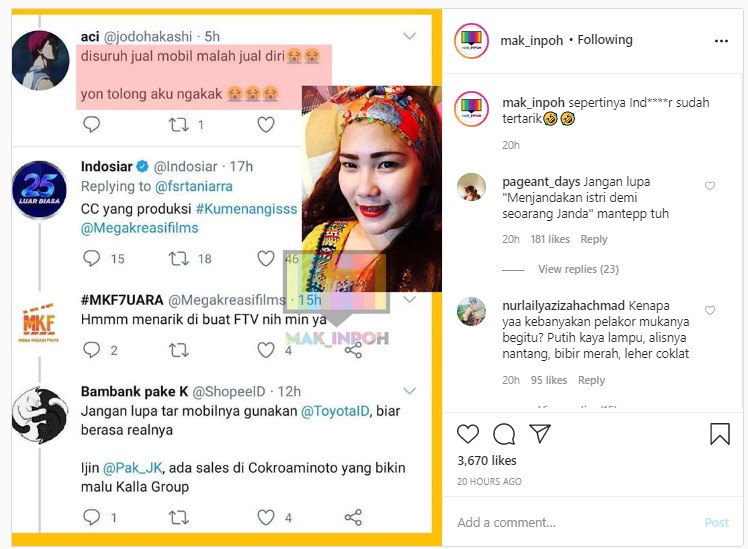 Viral Kisah Pelakor Sales Mobil, Indosiar Siap Angkat Jadi FTV \'Suara Hati Istri\'?