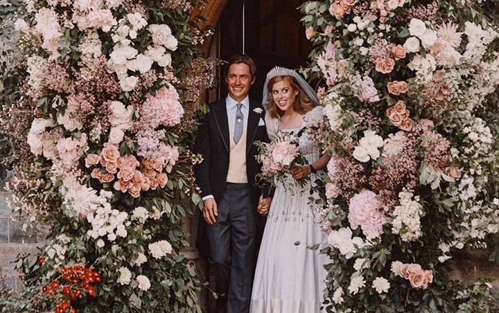 Foto Pernikahan Dirilis, Cantiknya Putri Beatrice Gunakan Gaun Milik Ratu Elizabeth