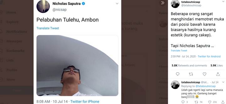 Potret Lawas Nicholas Saputra \'Kurang Estetik\', Bagian Hidung Paling Disorot