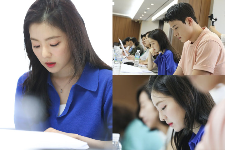 Film Debut, Irene Red Velvet dan Shin Seung Ho Serius di Pembacaan Naskah Pertama \'Double Patty\'