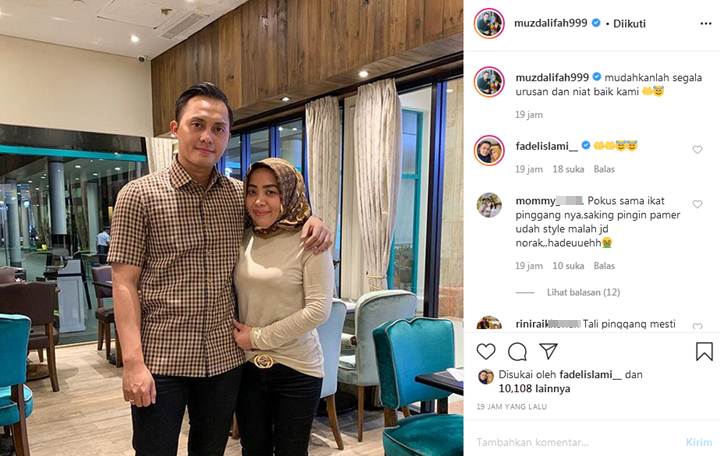 Muzdalifah Tulis Doa ini, Malah Disindir Sengaja Pamer Gesper
