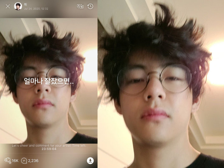 V BTS Berani Umbar Muka Berantakan Baru Bangun Tidur, Tetap Ganteng?