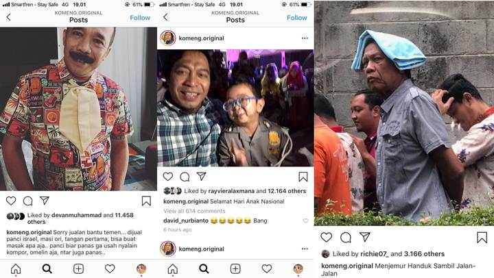 Caption Instagram Komeng Mendadak Ramai Diperbincangkan