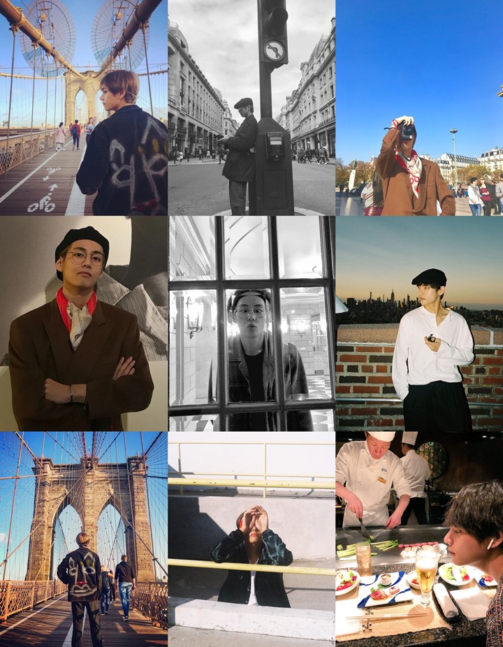 Foto-Foto V BTS Saat Liburan Dipuji Sebagus Selebgram 2