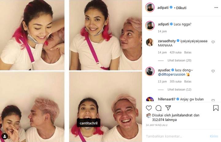 Adipati Dolken Mesra Cium Ketiak Sang Kekasih