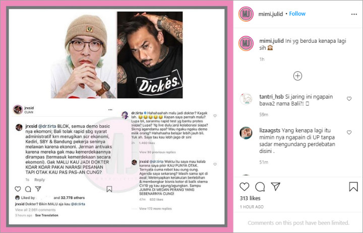 Jerinx SID Nyesel Dulu Bersedia Kolaborasi Bareng dr. Tirta