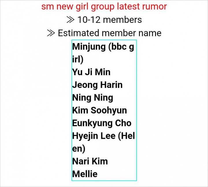 Beredar Bocoran Lineup Girl Grup Baru SM Entertainment, Ada 10 Sampai 12 Member