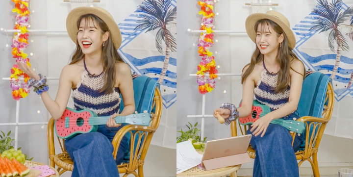 IU dan Joy Red Velvet Kembaran Tanktop Seksi, Siapa Lebih Oke? 1