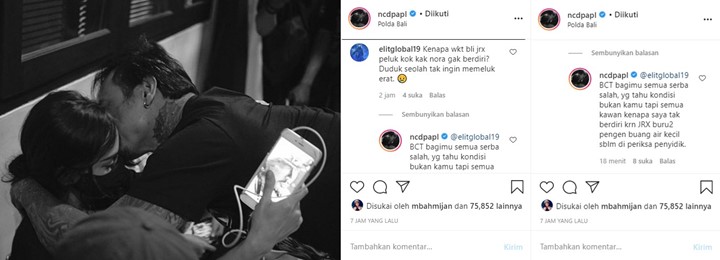 Nora Alexandra Ngegas Dikira Ogah-ogahan Peluk, Jerinx SID Ternyata Harus Lakukan ini