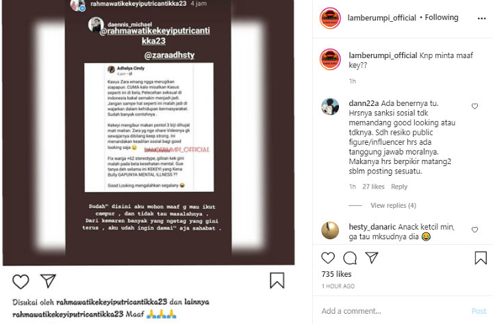 Sering Dikaitkan Dengan Skandal Videonya Zara, Reaksi Rahmawati Kekeyi Bikin Netizen Heran