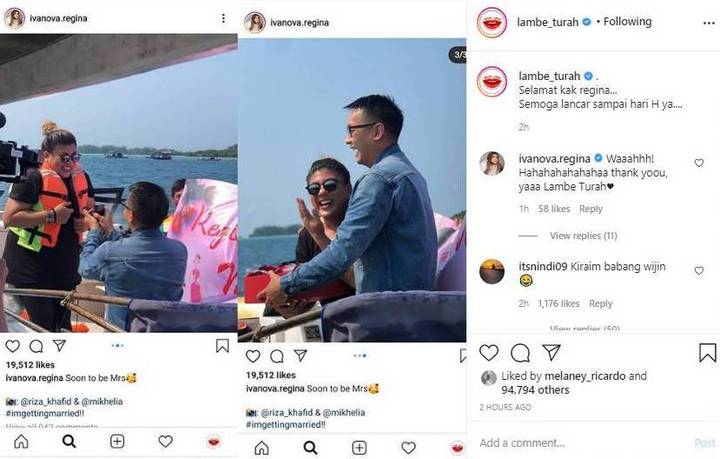 Regina Idol Dilamar Kekasih