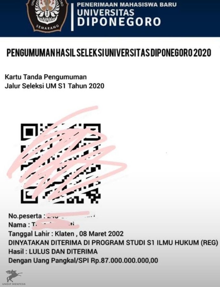 Heboh Calon Mahasiswa Undip Bayar Uang Pangkal Rp 87 M Hingga Jadi Trending-1