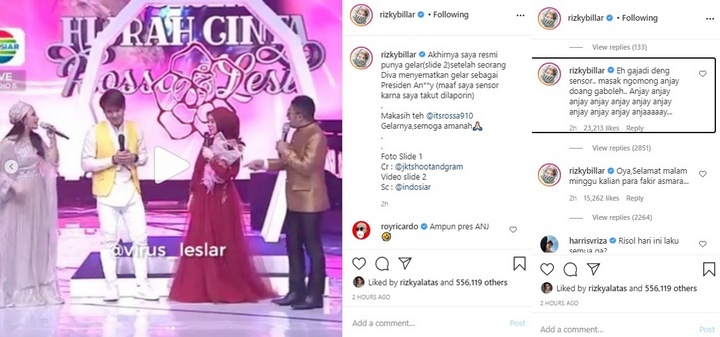 Rizky Billar Presiden Anjay