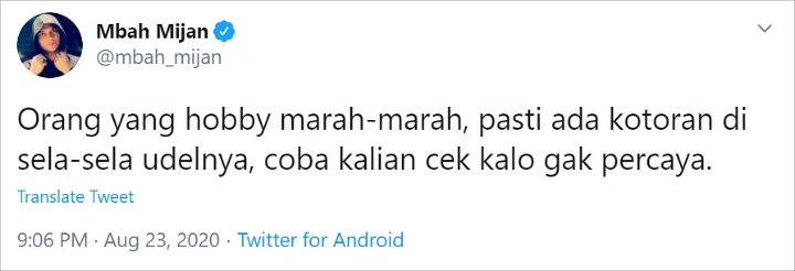 Kicauan Mbah Mijan