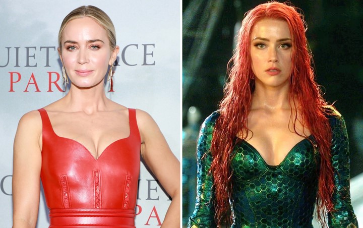 Emily Blunt Kemungkinan Besar Bakal Gantikan Amber Heard Perankan Mera di 'Aquaman 2'