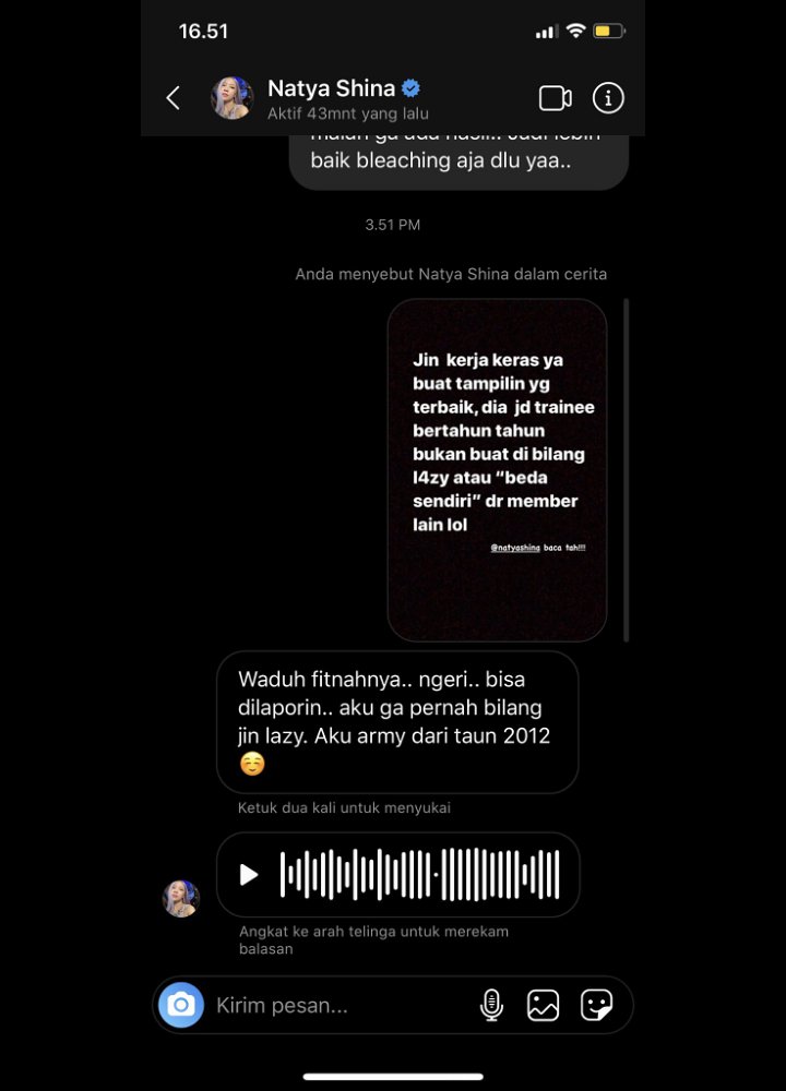 Bantah Sebut Jin BTS \'Malas\', Natya Shina Ngaku Fans Sejak 2012 Ramai Ditertawakan