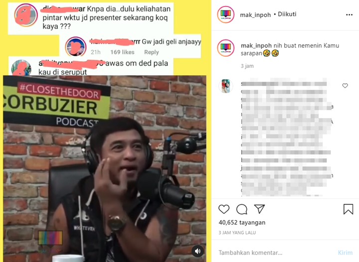 Jeremy Teti Jadi Bahan Gosip Usai Bicarakan Fetish, Deddy Corbuzier: Anda Sakit