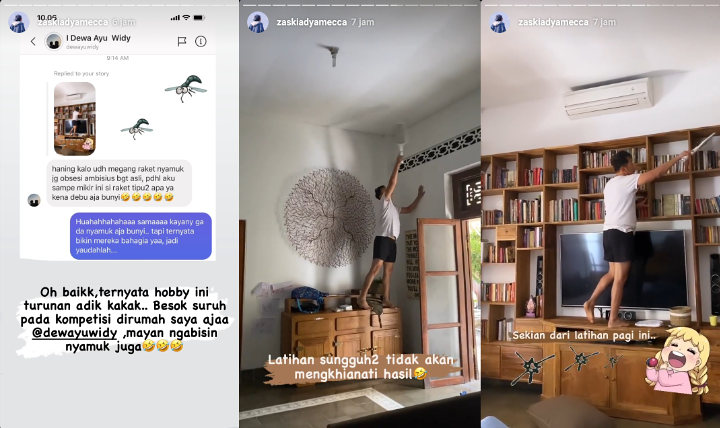 Zaskia Adya Mecca Ungkap Hobi Unik Sang Suami Bunuh Nyamuk Pakai Raket Listrik, Turunan?