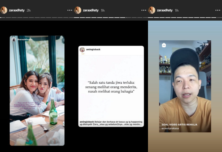 Adhisty Zara Akhirnya Aktif Lagi di Instagram Lewat Postingan Ini Usai Kena Skandal