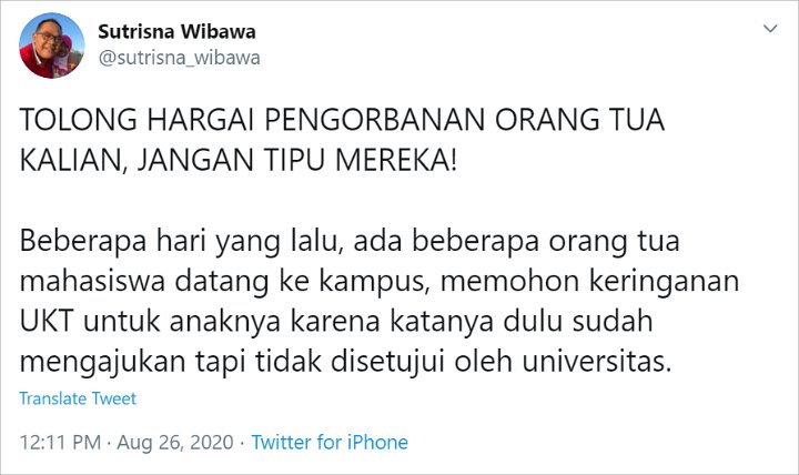 Ramai Cuitan Rektor UNY Soal Mahasiswa Nakal yang Tipu Ortu Soal UKT