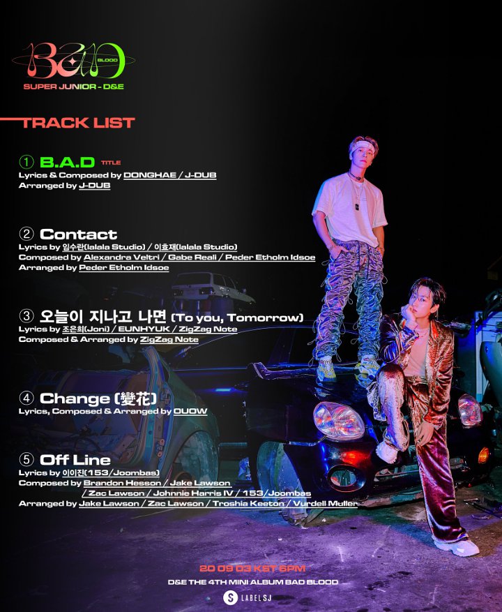 Bakal Berisi 5 Lagu, Super Junior D&E Rilis Tracklist Untuk Album Comeback \'Bad Blood\'