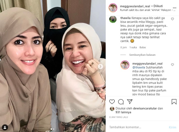 Meggy Wulandari Beber Fakta Mengejutkan Saat Dipuji Tetap Cantik Meski Sedang Sakit