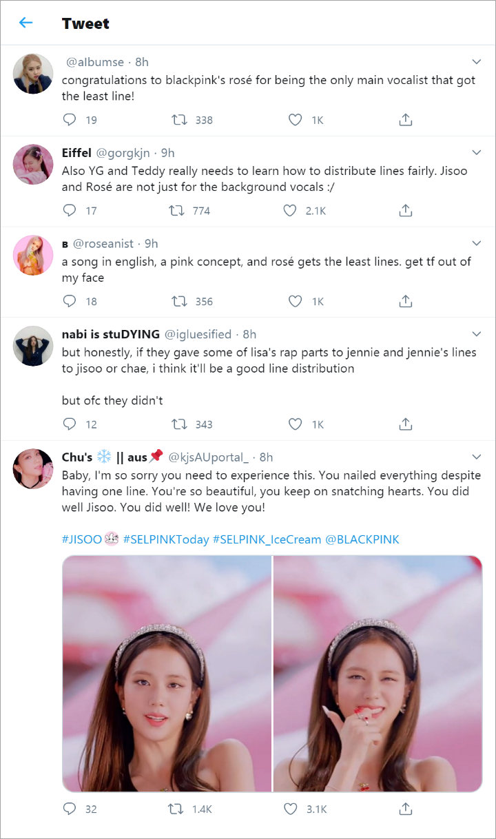 Jatah Nyanyi Rose dan Jisoo BLACKPINK di \'Ice Cream\' Diprotes Terlalu Sedikit
