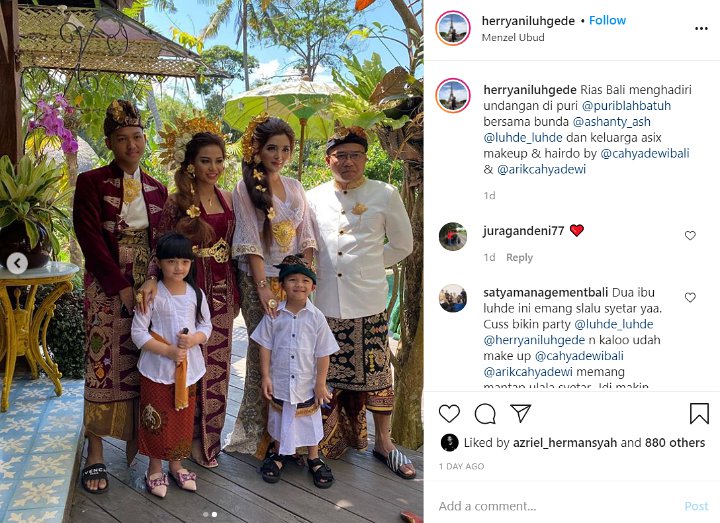 Aurel Hermansyah Cantik Foto Pakai Baju Adat Bali, Rambut Pirang Mirip Serabut Kelapa Curi Perhatian