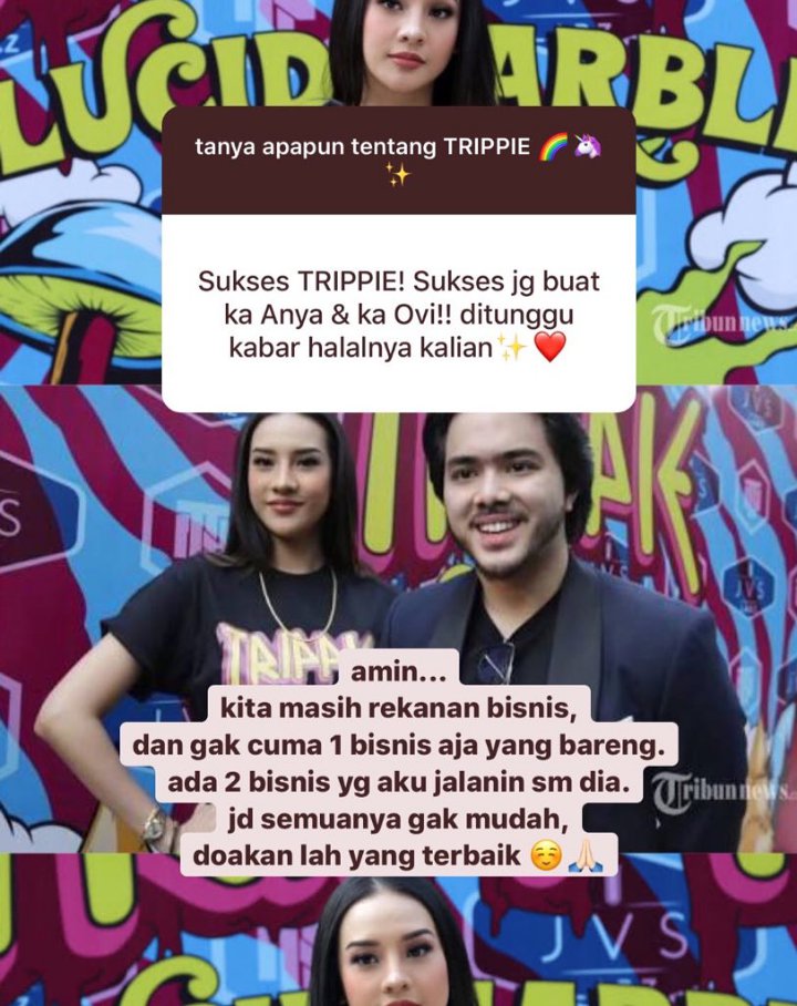 Anya Geraldine Tegaskan Hanya Rekan Bisnis dengan Ovi Rangkuti