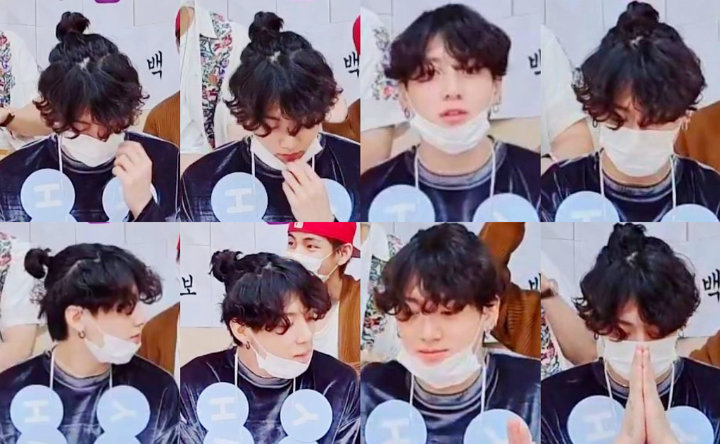 Jungkook BTS Makin Uwu dengan Rambut Keriting Dikuncir
