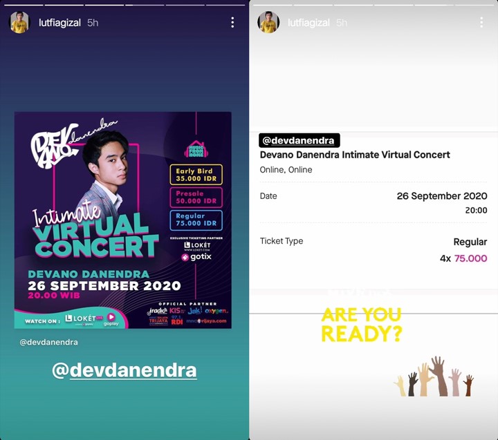 Ditolak Jadi Kakak Ipar, Lutfi Agizal Cari Perhatian Promosikan Konser Virtual Devano Danendra