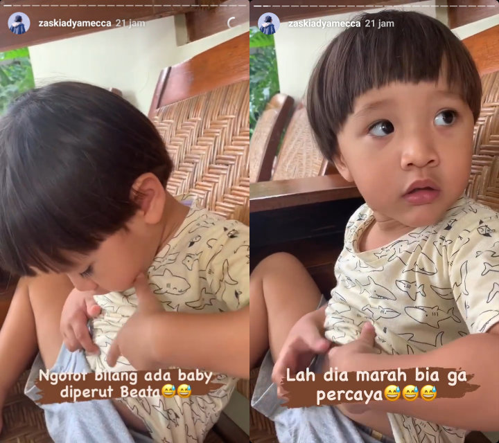 Gemas Maksimal, Putra Ke-4 Zaskia Adya Mecca Ngeyel Ada Bayi di Perutnya