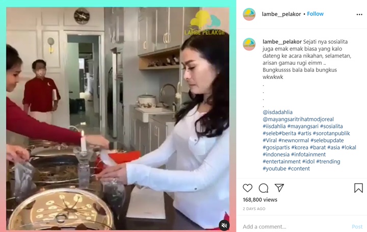 Mayangsari Bungkus Makanan