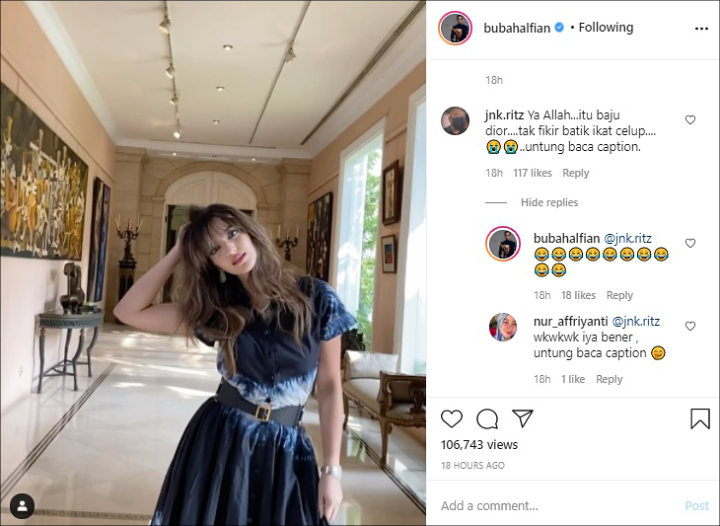 Nia Ramadhani Cetar Pakai Baju Dior Bak Britney Spears, Malah Dikira Batik Celup