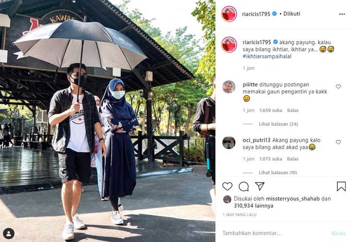 Ria Ricis Ganti Tagar Jadi #IkhtiarSampaiHalal, Inikah Sosok Calon Suami?