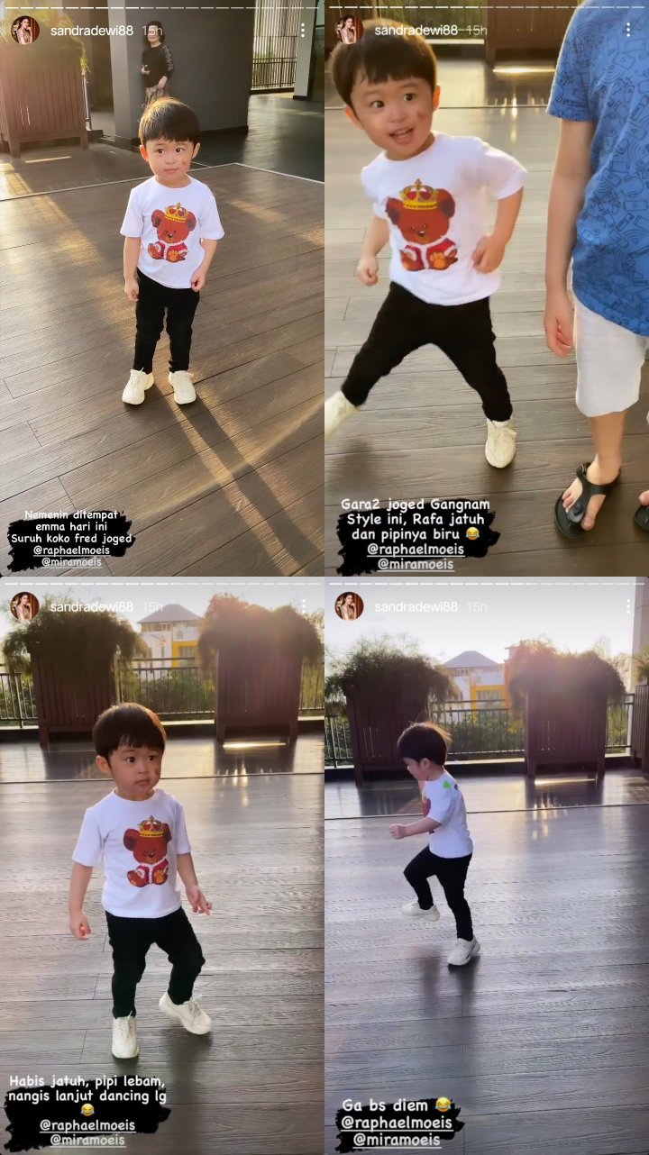 Terlalu Semangat Joget, Raphael Moeis Putra Sandra Dewi Sampai Jatuh Hingga Pipi Lebam