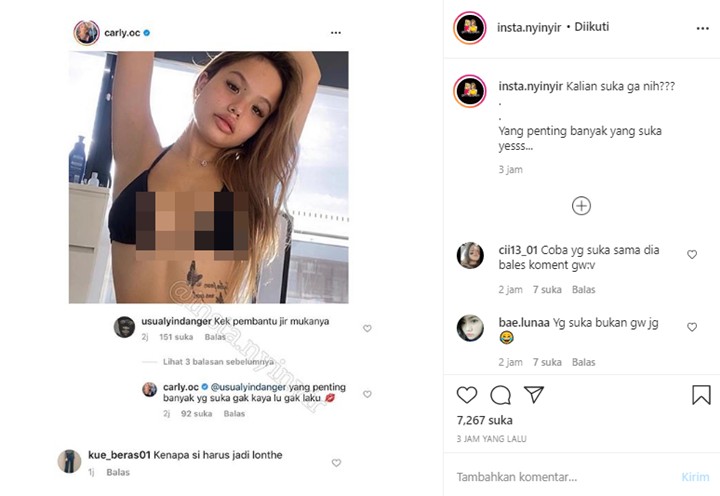 Carly The Connell Twins Tampil Seksi Pakai Bikini, Balas Menohok Usai Diledek Mirip ART