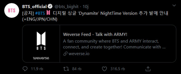 Big Hit Entertainment Umumkan Akan Rilis Empat Remix Baru dari Single \'Dynamite\' BTS